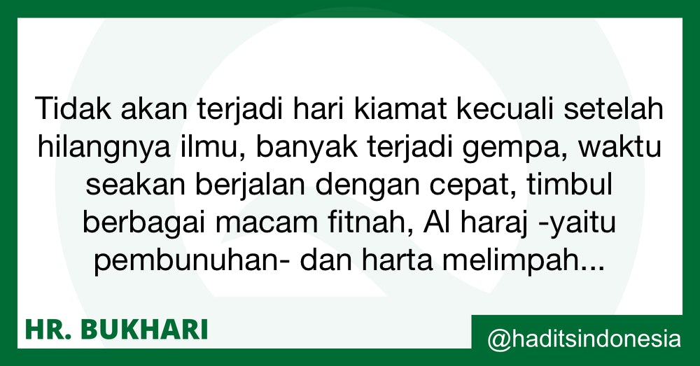 Hadits Riwayat Bukhari Tentang Ilmu - Nusagates